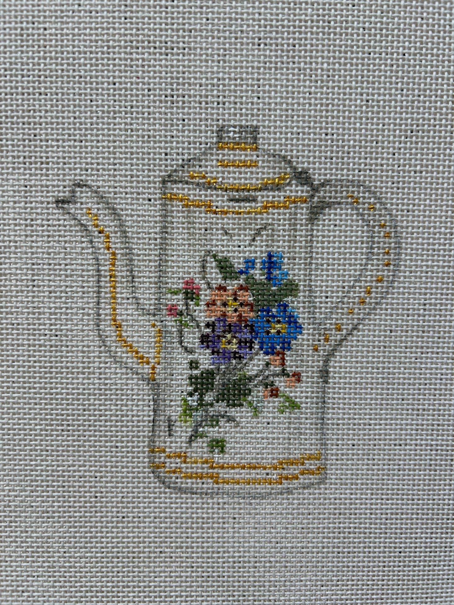 White and Gold Kettle