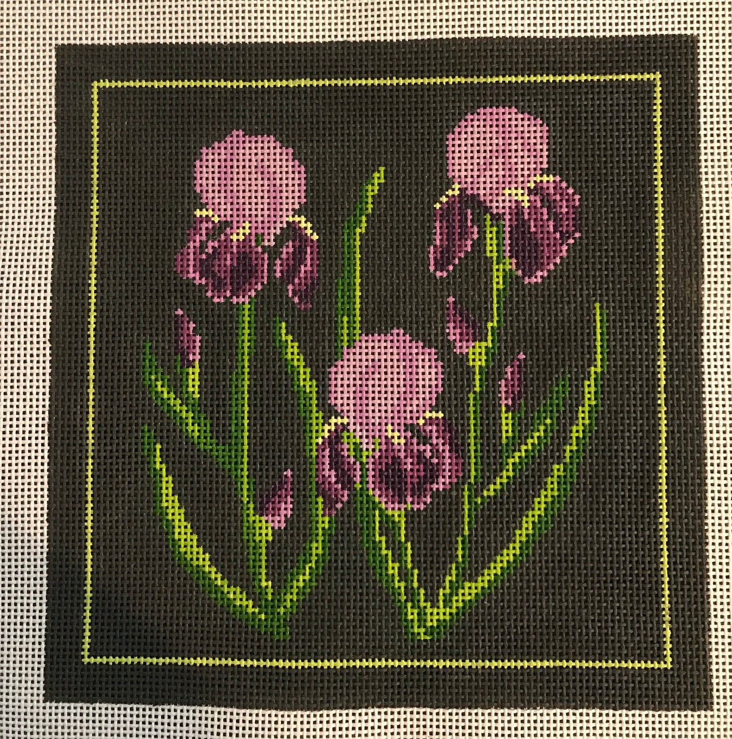 Dark Floral Iris