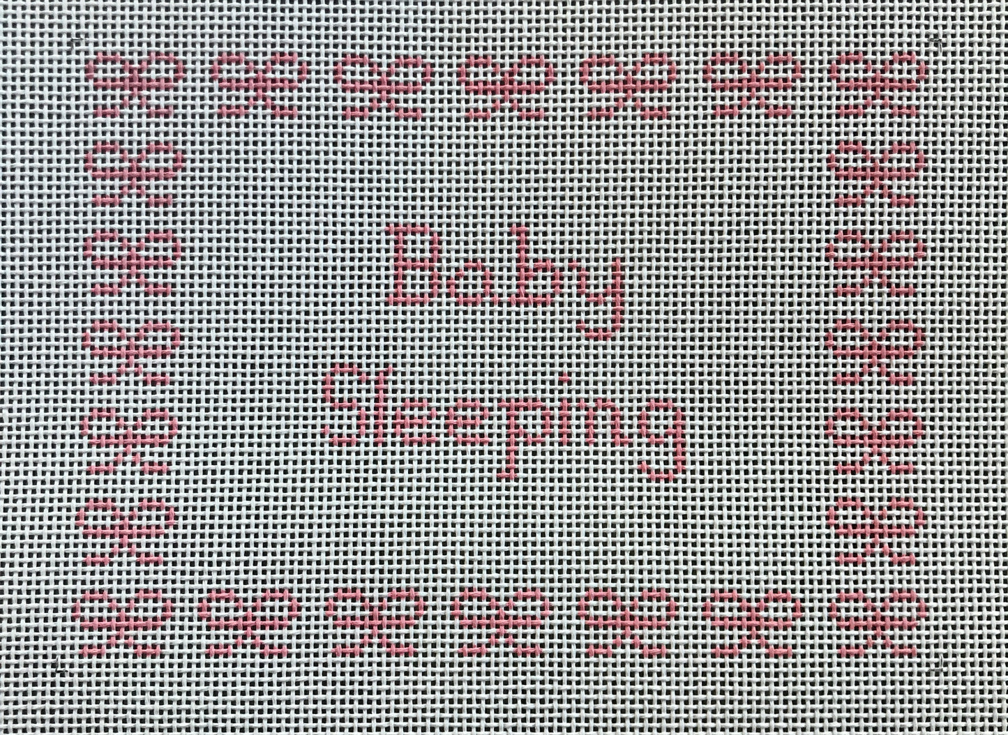 Baby Sleeping with bows-pink