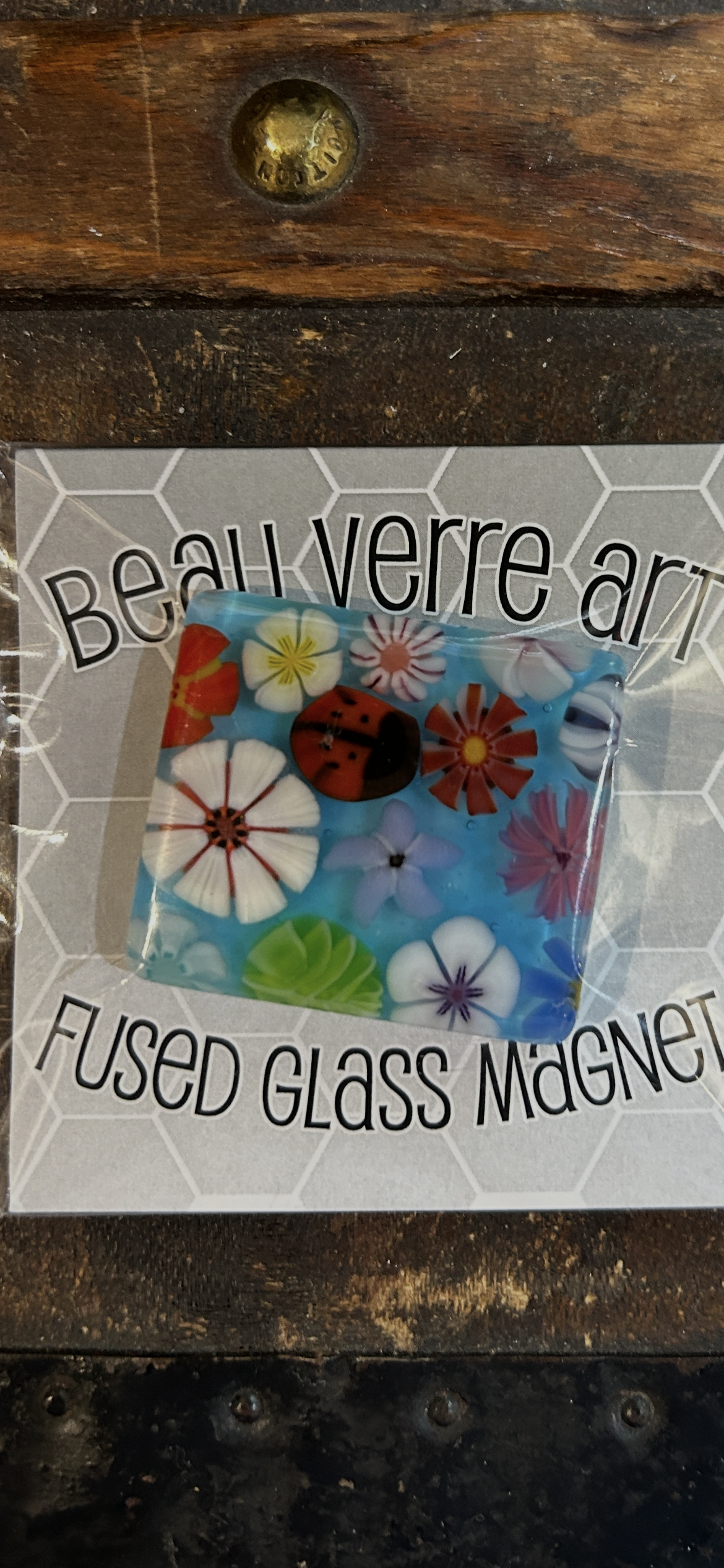 Floral Fused Glass Needleminder