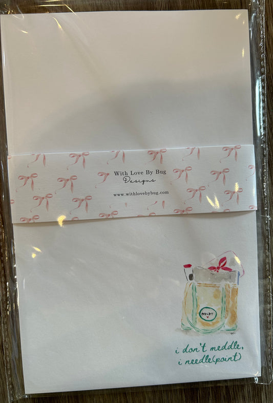 NOtepad:I Don't Meddle, I needlepoint