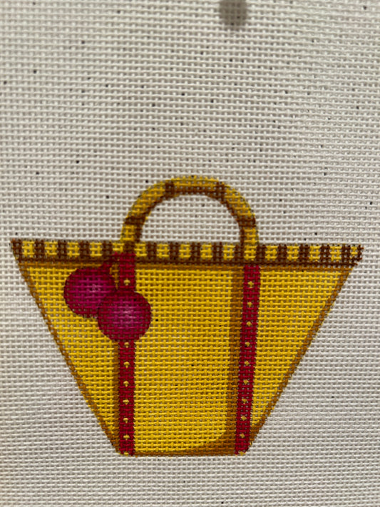 Tote with PomPoms