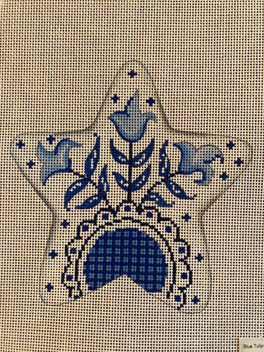 Blue Tulips on Heart