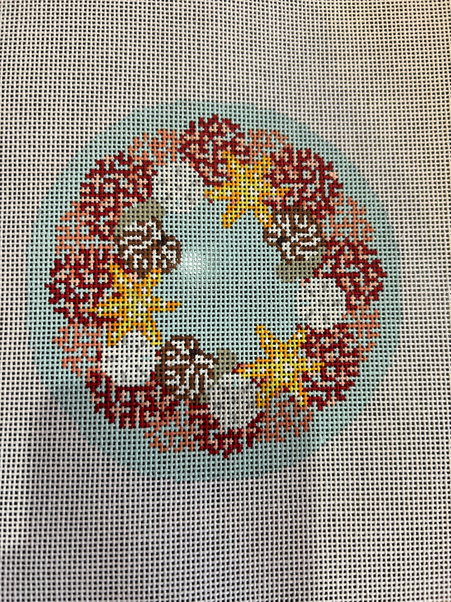 Mini Tropical Coral Wreath