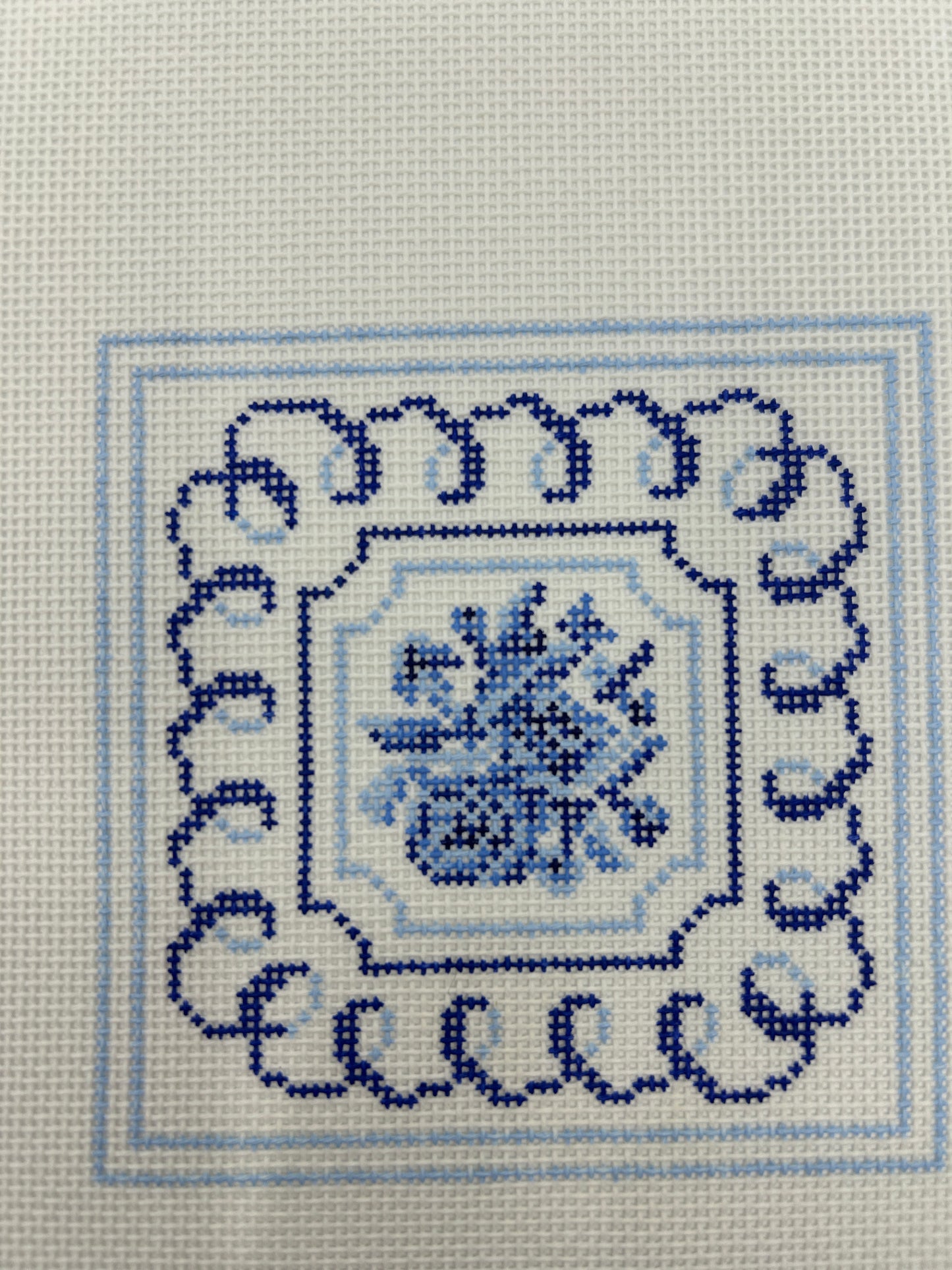 Garden Rose in Indigo