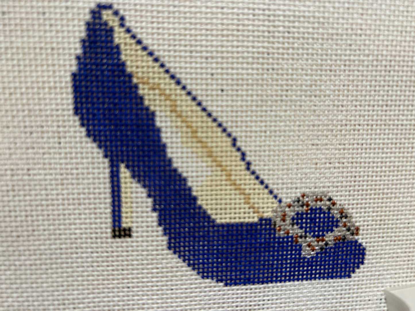 Blue Manoloa Heel