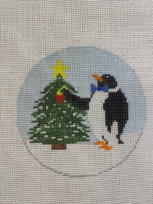 Penguin w/ Tree in Snow
