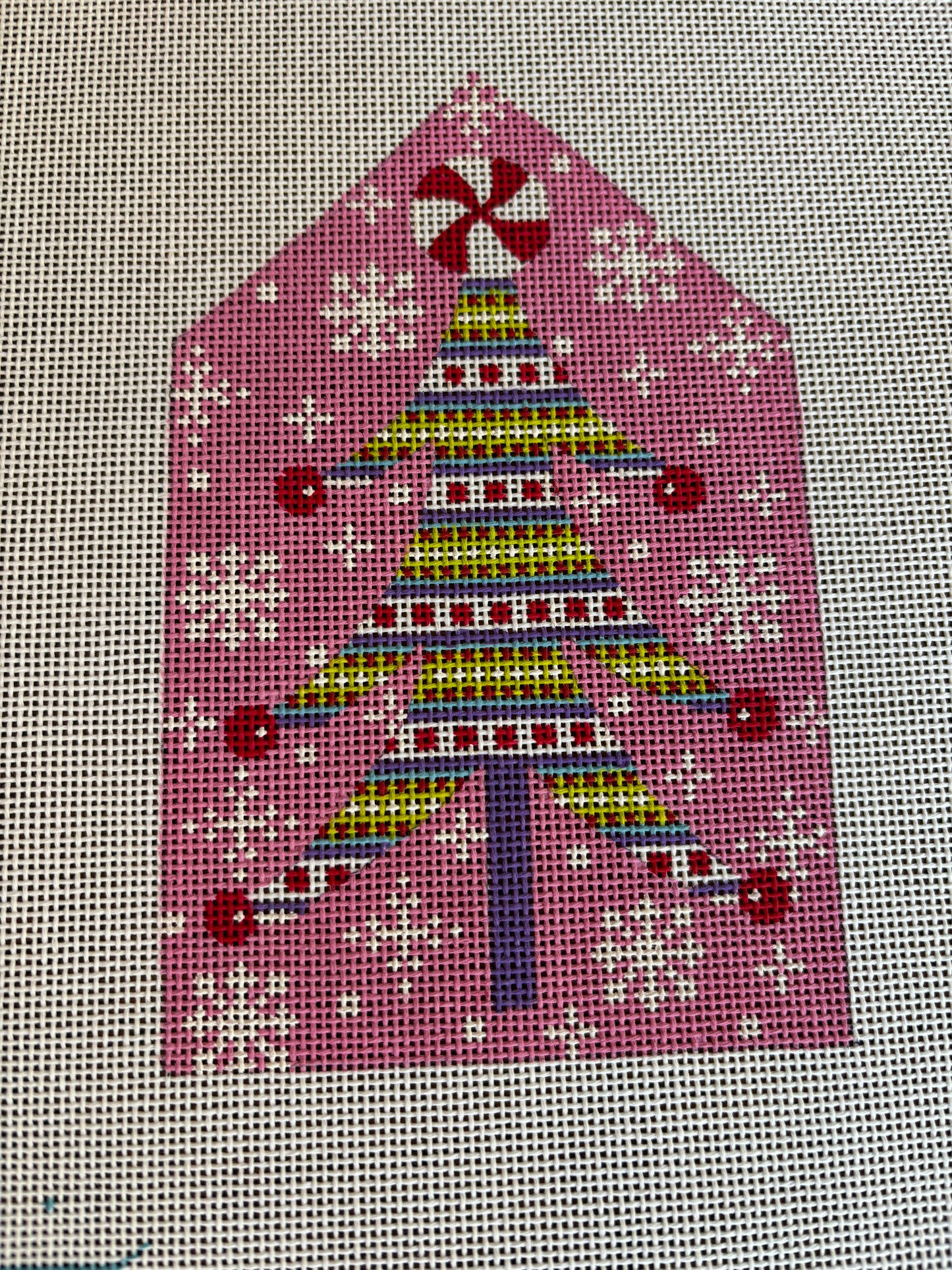 Tree with Pink Back