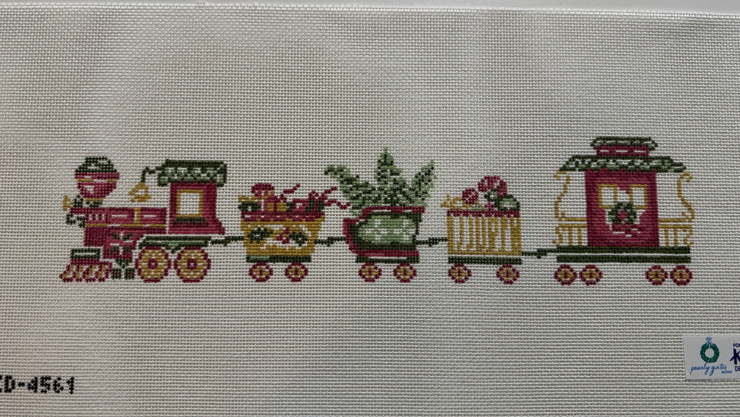 Christmas Train Bolster Pillow