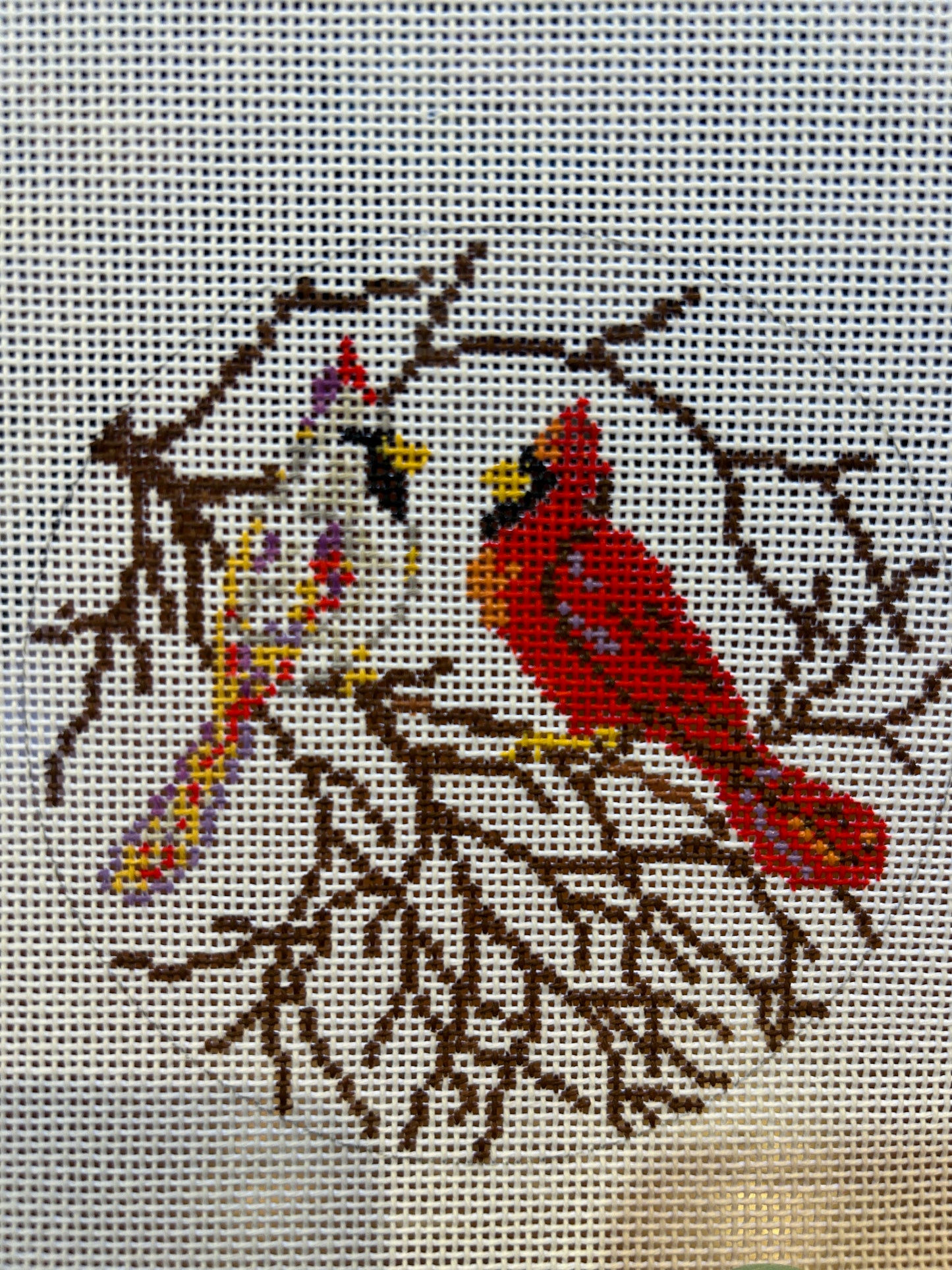 Snowy Cardinals