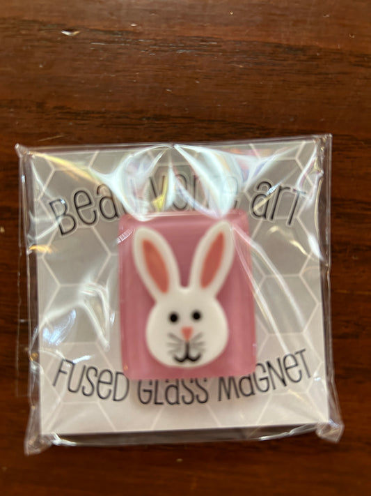 Bunny Face Fused Glass Needleminder
