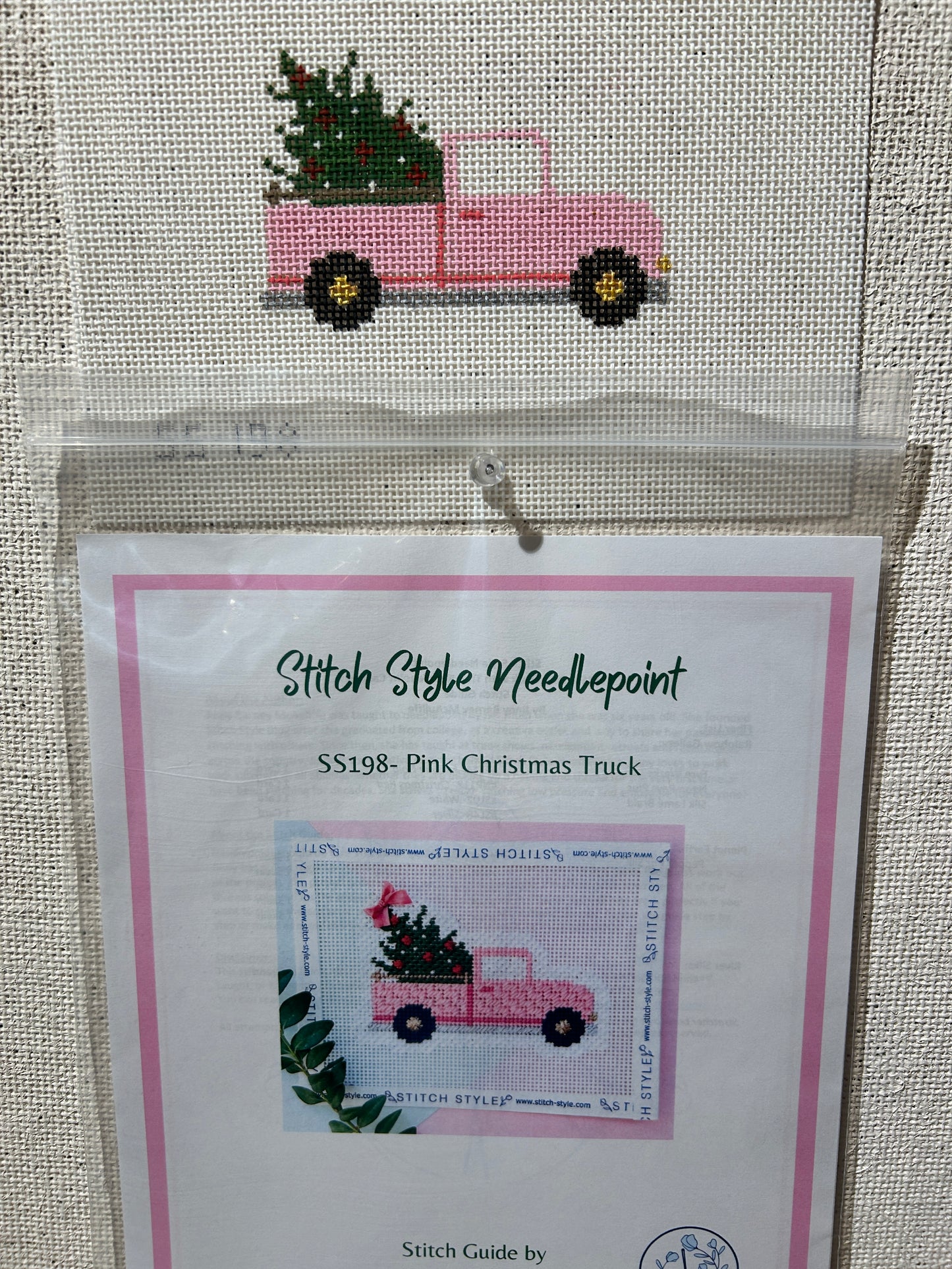 Pink Christmas Truck