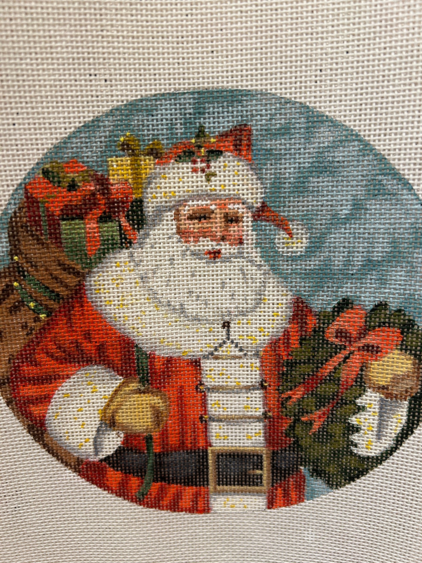 Santa with Wreath