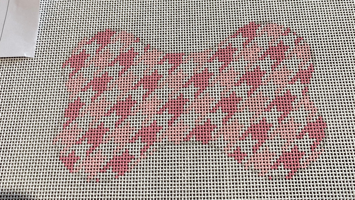 Dog Bone Houndstooth/Pink