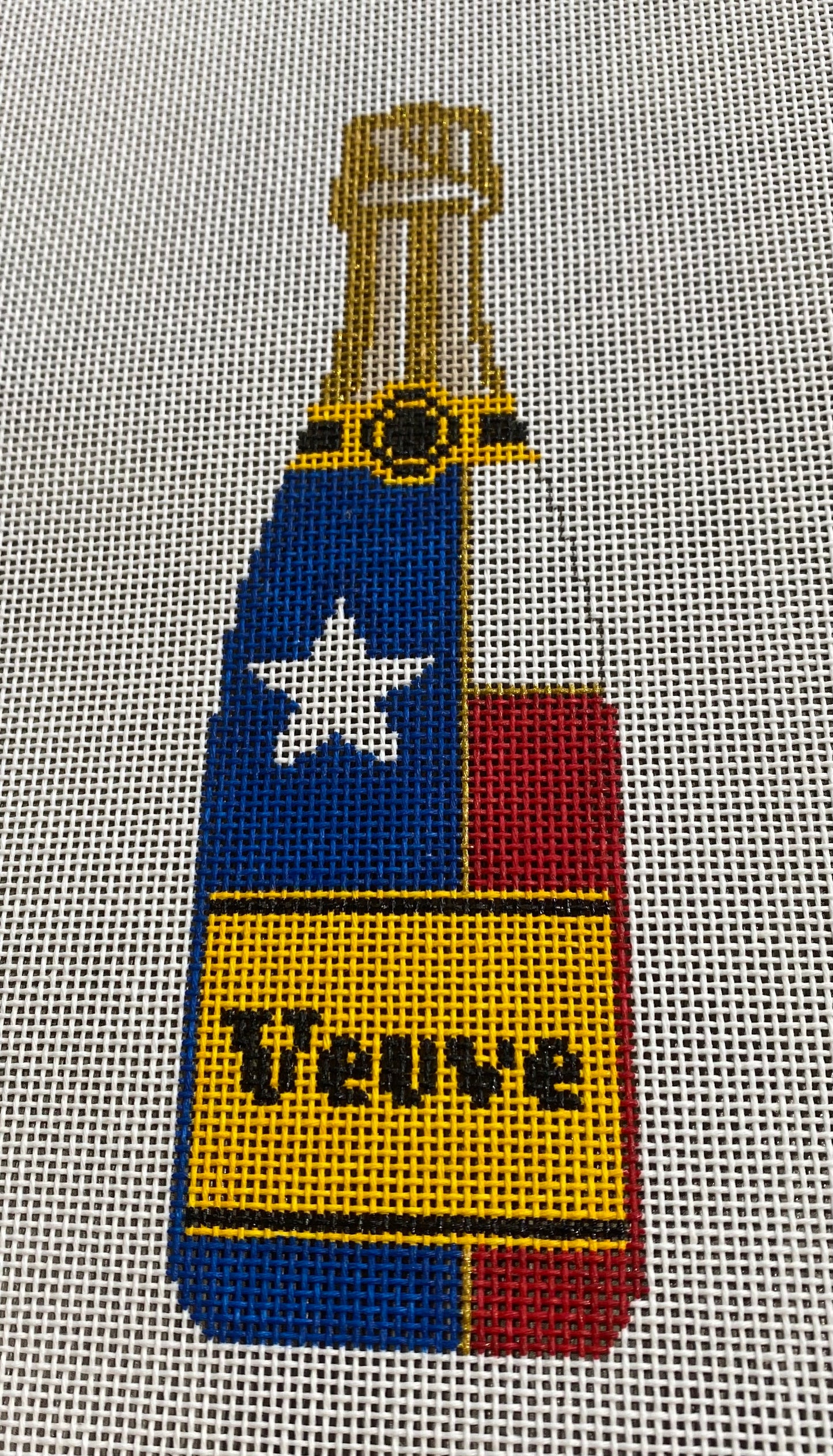 Veuve Bottle - Texas Flag