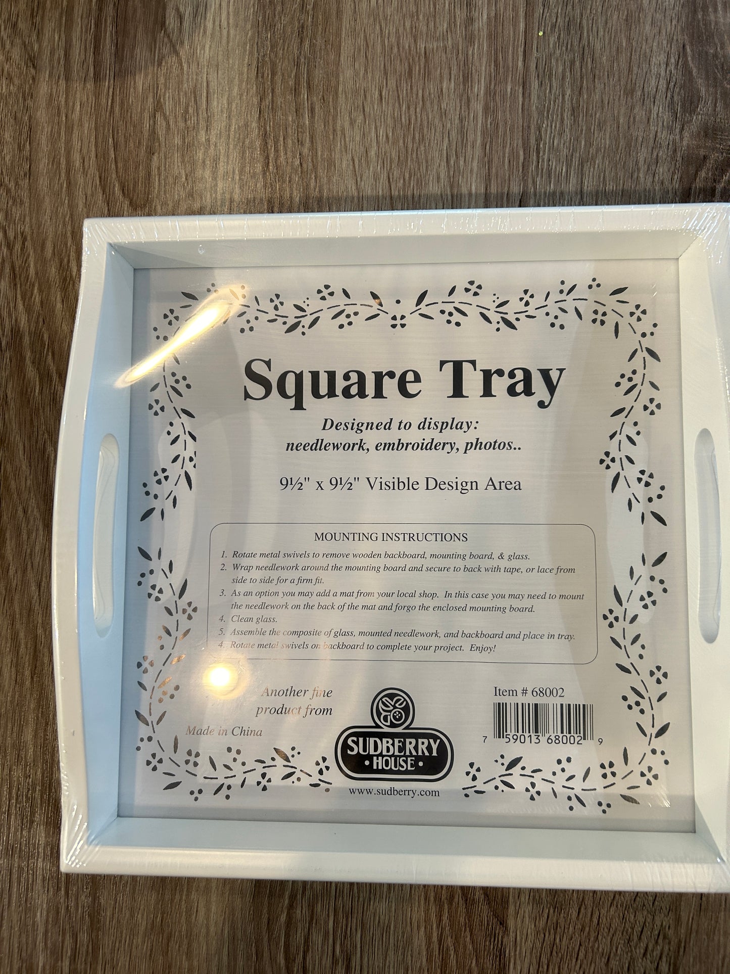 White 10x10- Square Tray