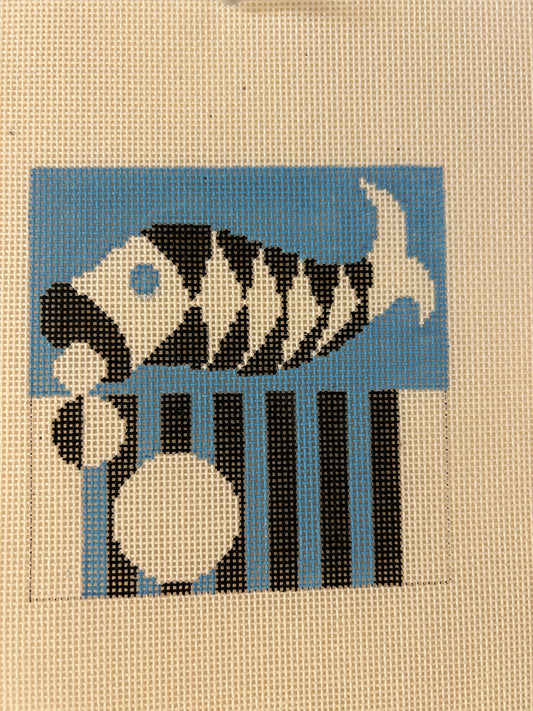 Hemingway Fish 4 Inch Square Coaster