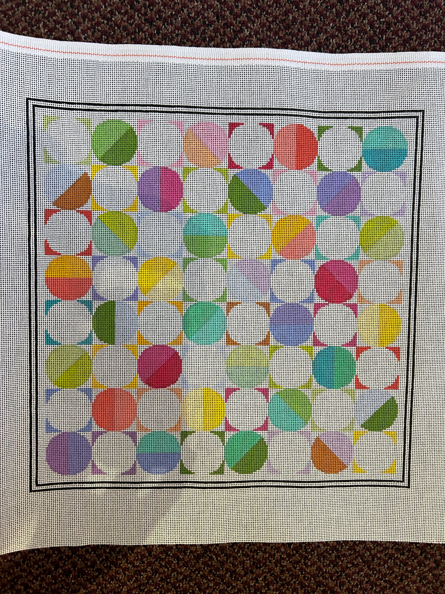 Needlepoint Checkerboard Canvas