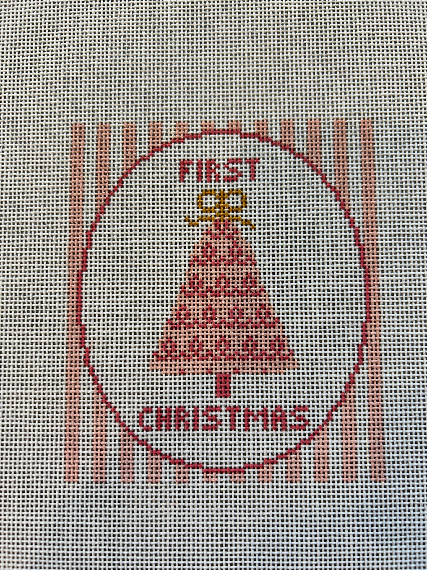 WS FIrst Christmas Pink