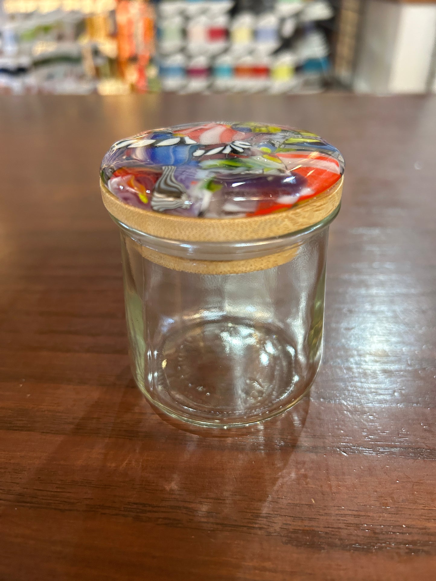 Ort Jar With Fused Glass Lid