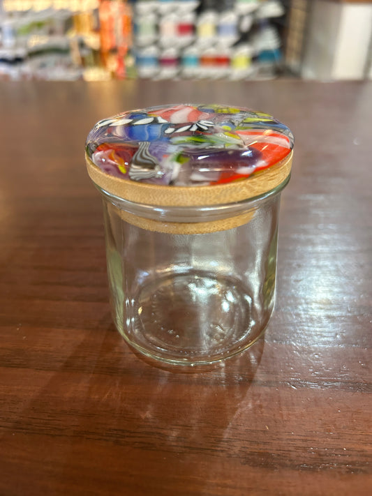 Ort Jar With Fused Glass Lid