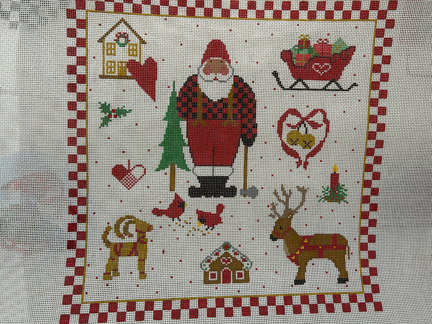 Lumberjack Santa Pillow