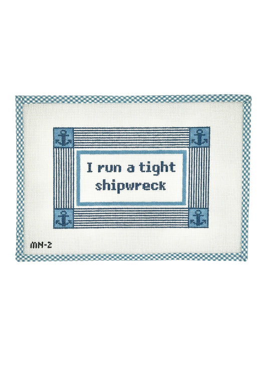 Shipwreck Pillow Blue