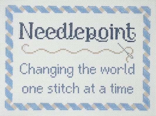 Needlepoint....Changing the World