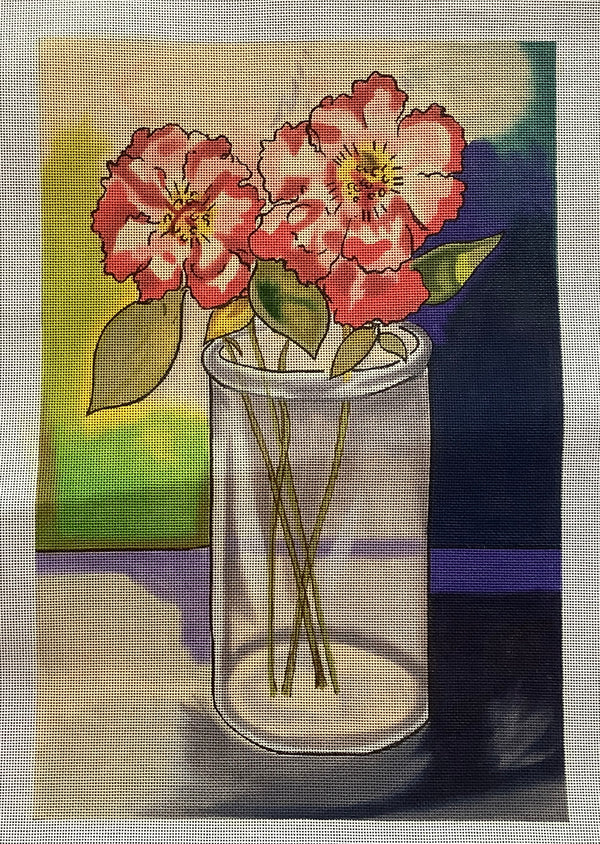 Peppermint Camellias