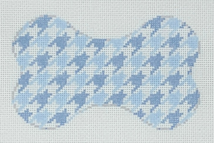 Dog Bone, Houndstooth - Blue
