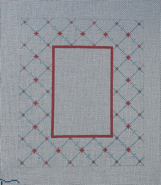 Frame - Coral and Blue