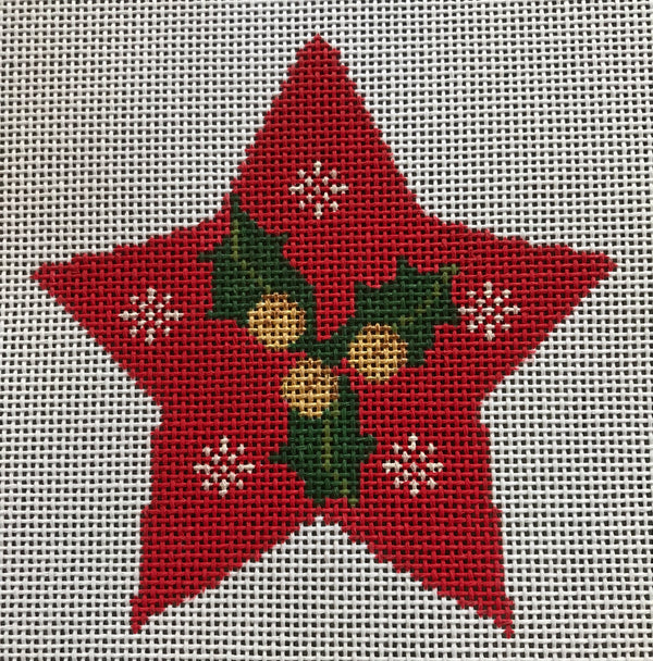 Star with Holly and Bells