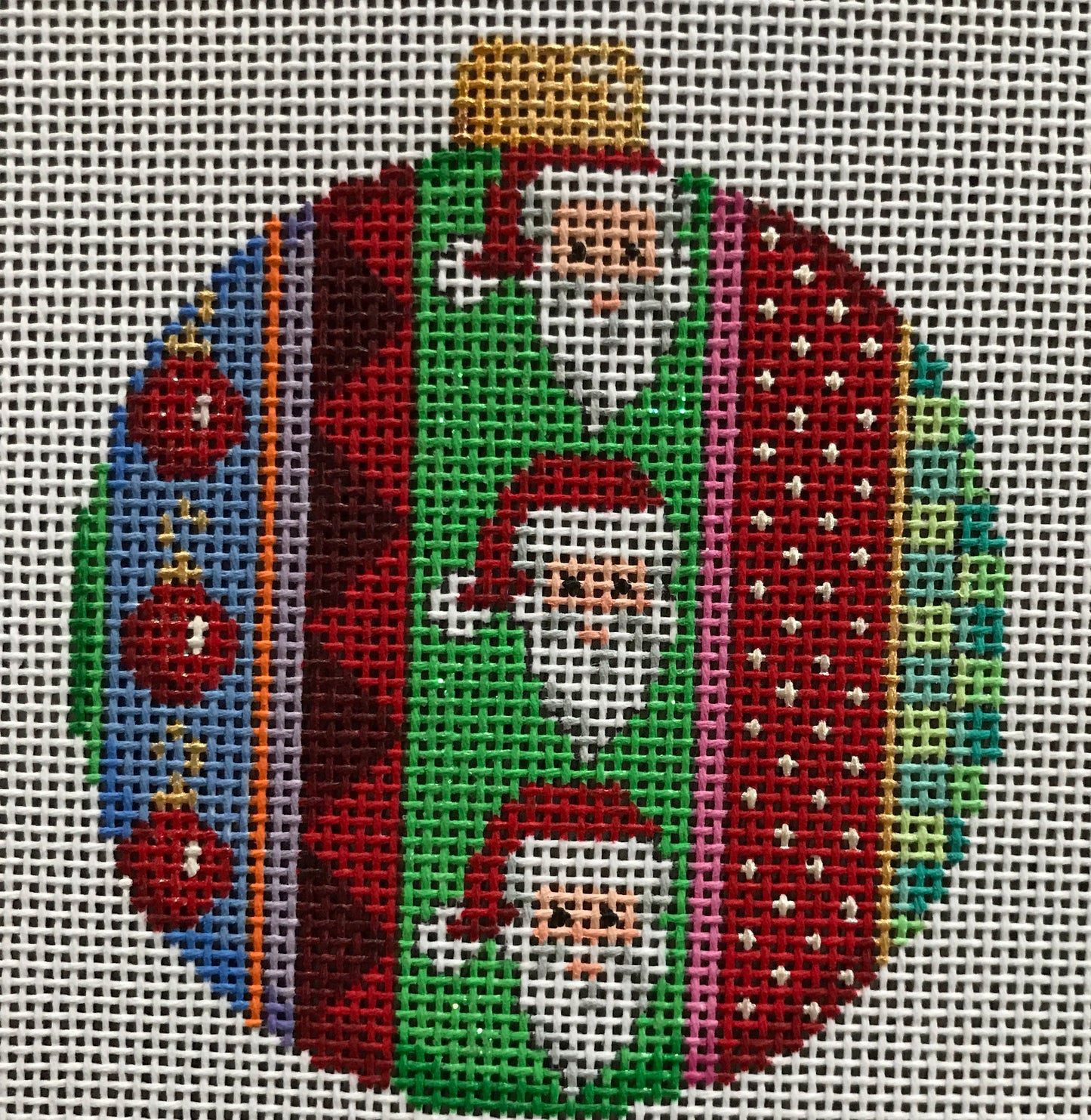 Santa Jolly Striped Ball