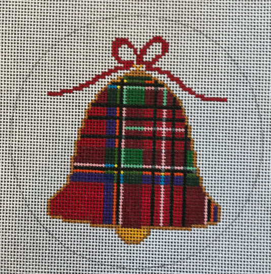 Plaid Bell Ornament