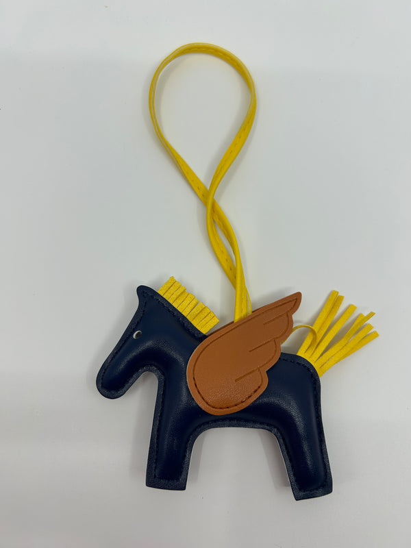 Leather Horse Fob - Midnight