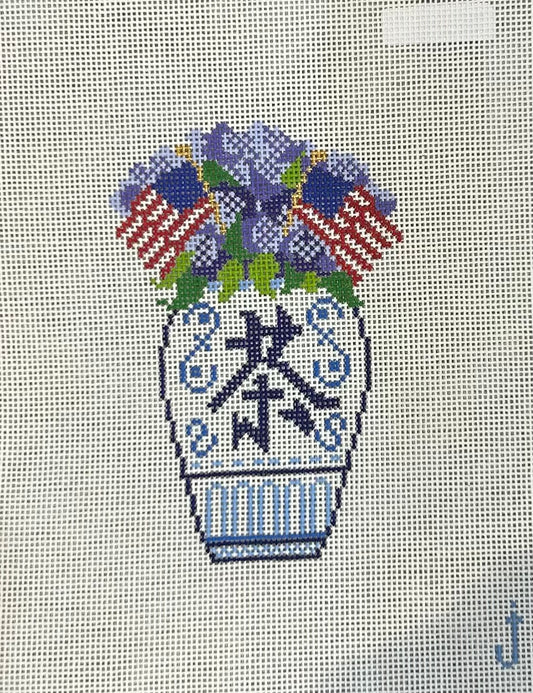 Patriotic GInger Jar