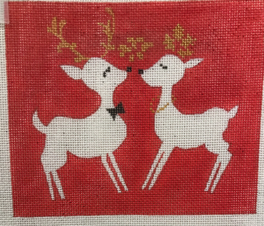 Red Kissing Reindeer