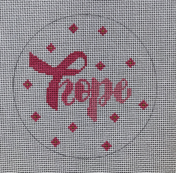 Hope pink ribbon ornament