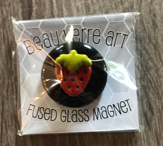Strawberry Glass Needle Minder