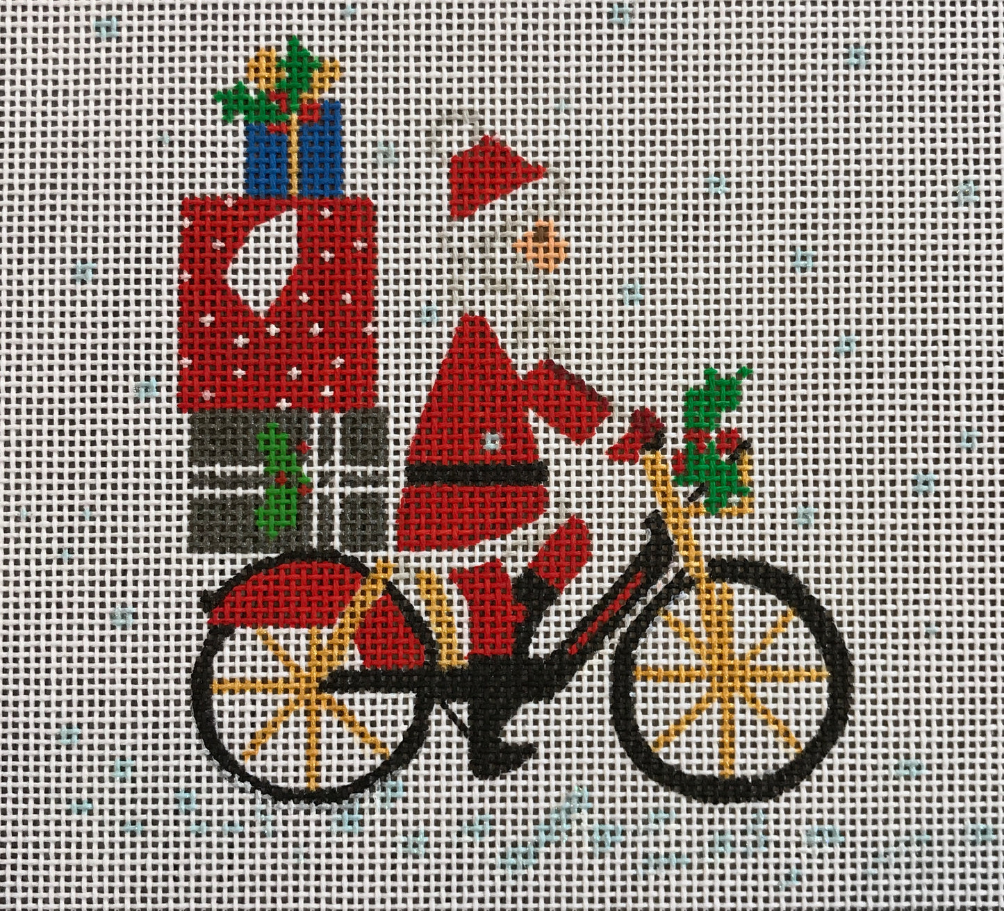 Santa on Bicycle