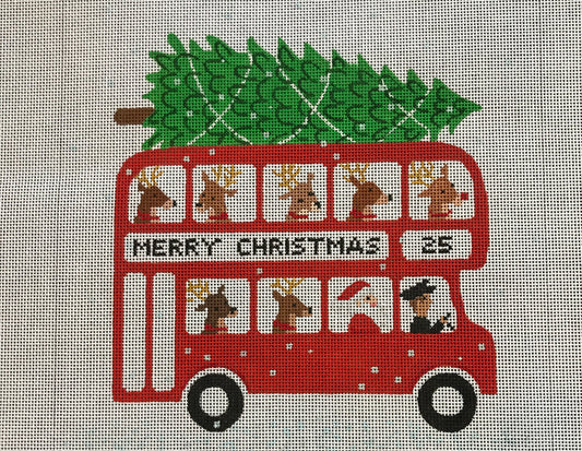 Bus With Santa & Reindeer