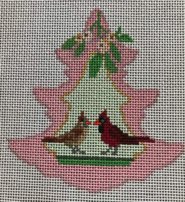 Pink Tree Cardinal Pair