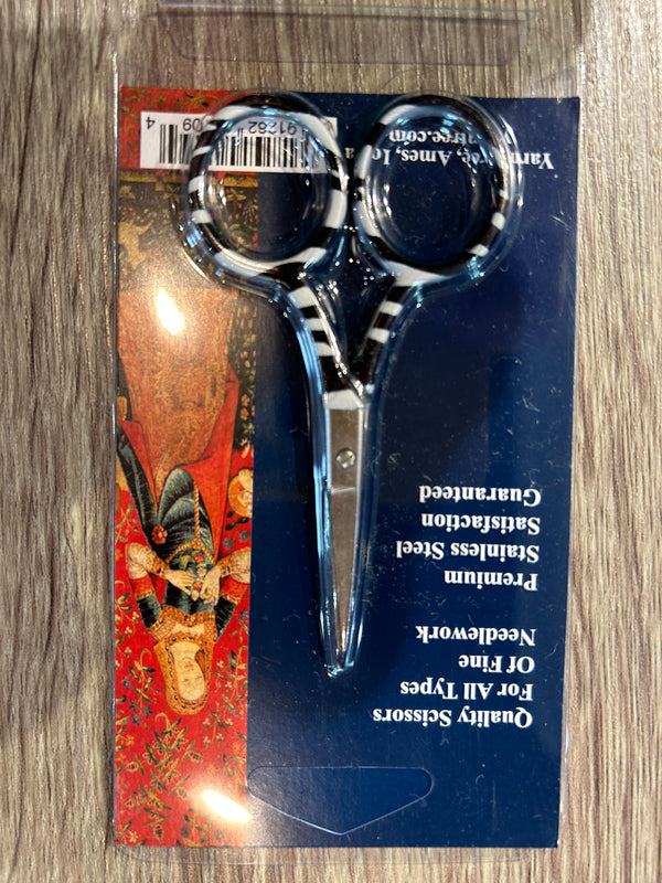 Zebra Black and WHhte Embroidery Scissors