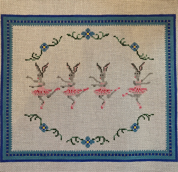 Dancing Bunnies Pillow