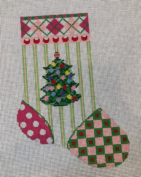 Stocking Colorful Tree