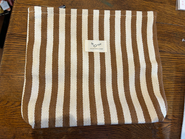 Brown Stripe Project Bag