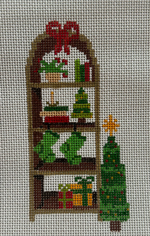 Christmas Bookshelves