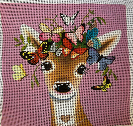 Deer with Butterflies