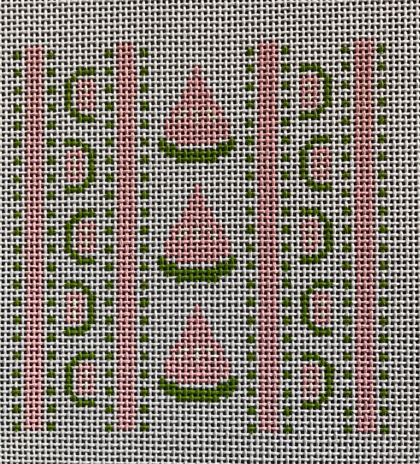 Pink and Green watermelon and stripes