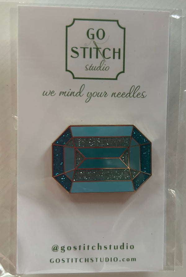 Roosevelt Inspired Aquamarine Needleminder